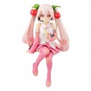 Hatsune Miku Noodle Stopper figúrka Sakura Miku 2022 Pearl Color