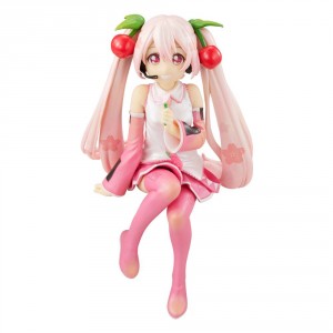 Hatsune Miku Noodle Stopper figúrka Sakura Miku 2022 Pearl Color