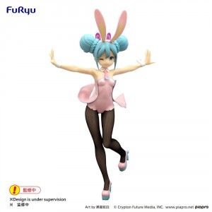 Hatsune Miku BiCute Bunnies figúrka Wink Pearl Pink Color Ver.