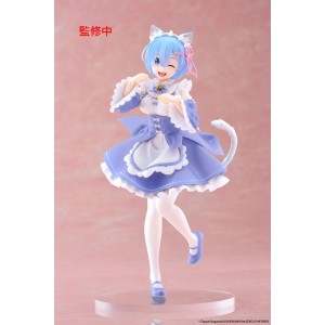 Re:Zero Starting Life in Another World Coreful fig&uacute;rka Rem Cat Maid Ver. Renewal