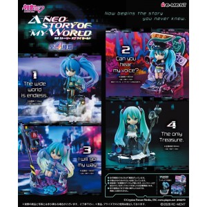 Hatsune Miku Mini fig&uacute;rka Neo Story n&aacute;hodn&yacute; v&yacute;ber Blind Box Display